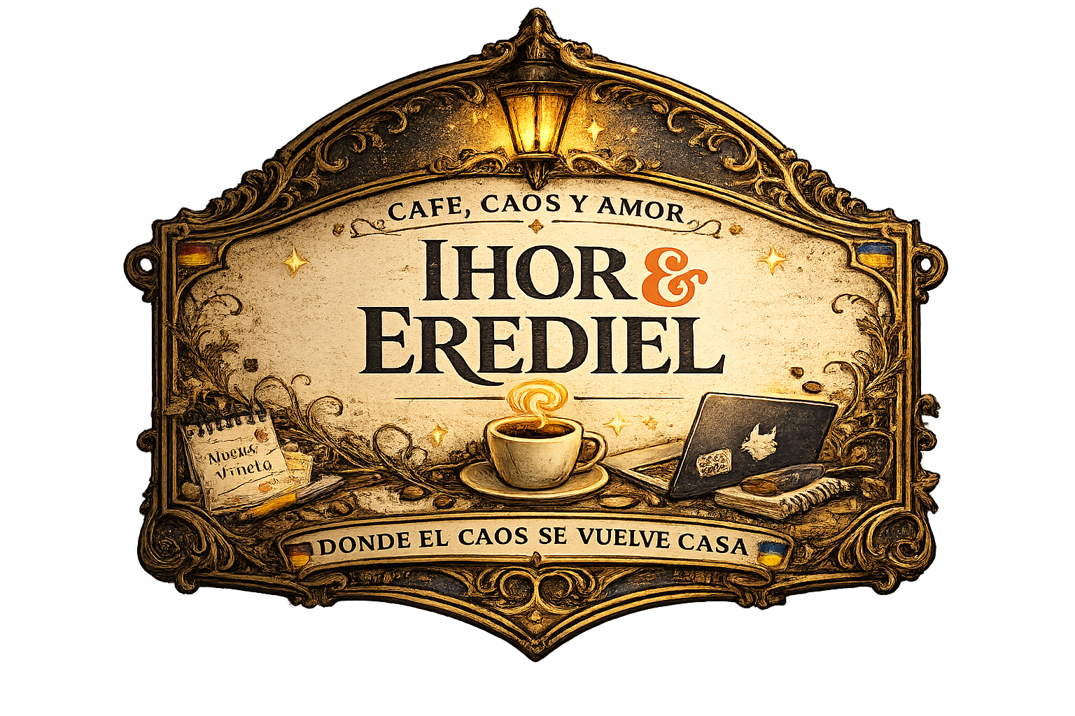 Logotipo Café, Caos y Amor