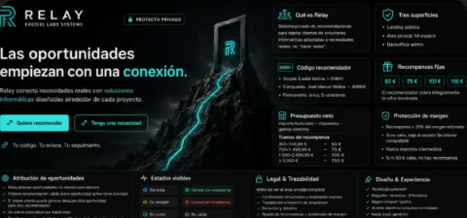 Relay — Recomendaciones, oportunidades y conexiones verificables.
