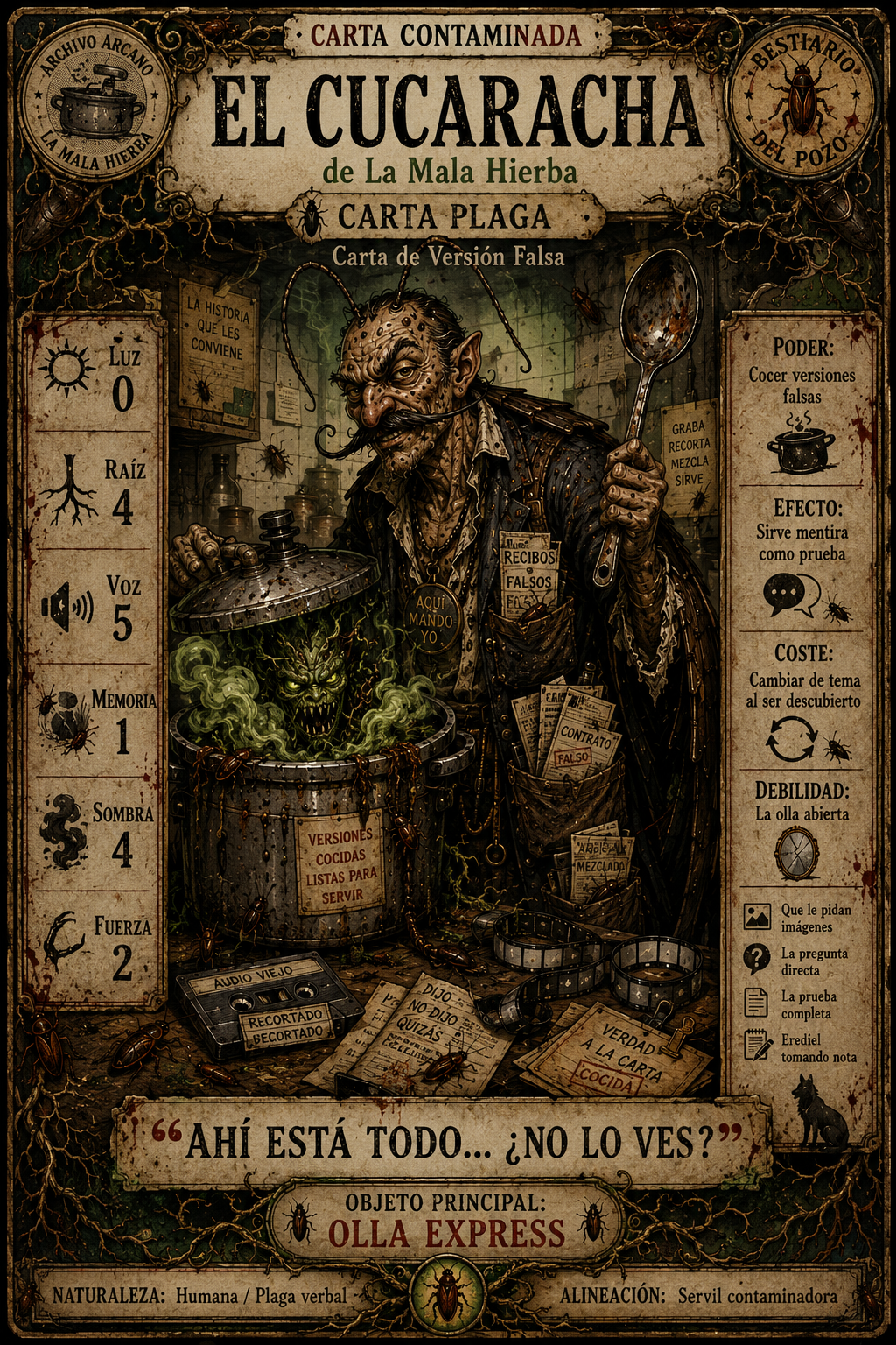 Personaje: El Cucaracha