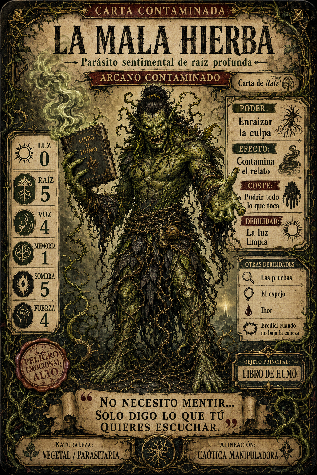 Personaje: La Mala Hierba